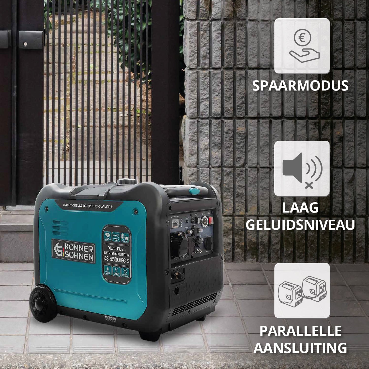 LPG/benzine invertergenerator KS 5500iEG S