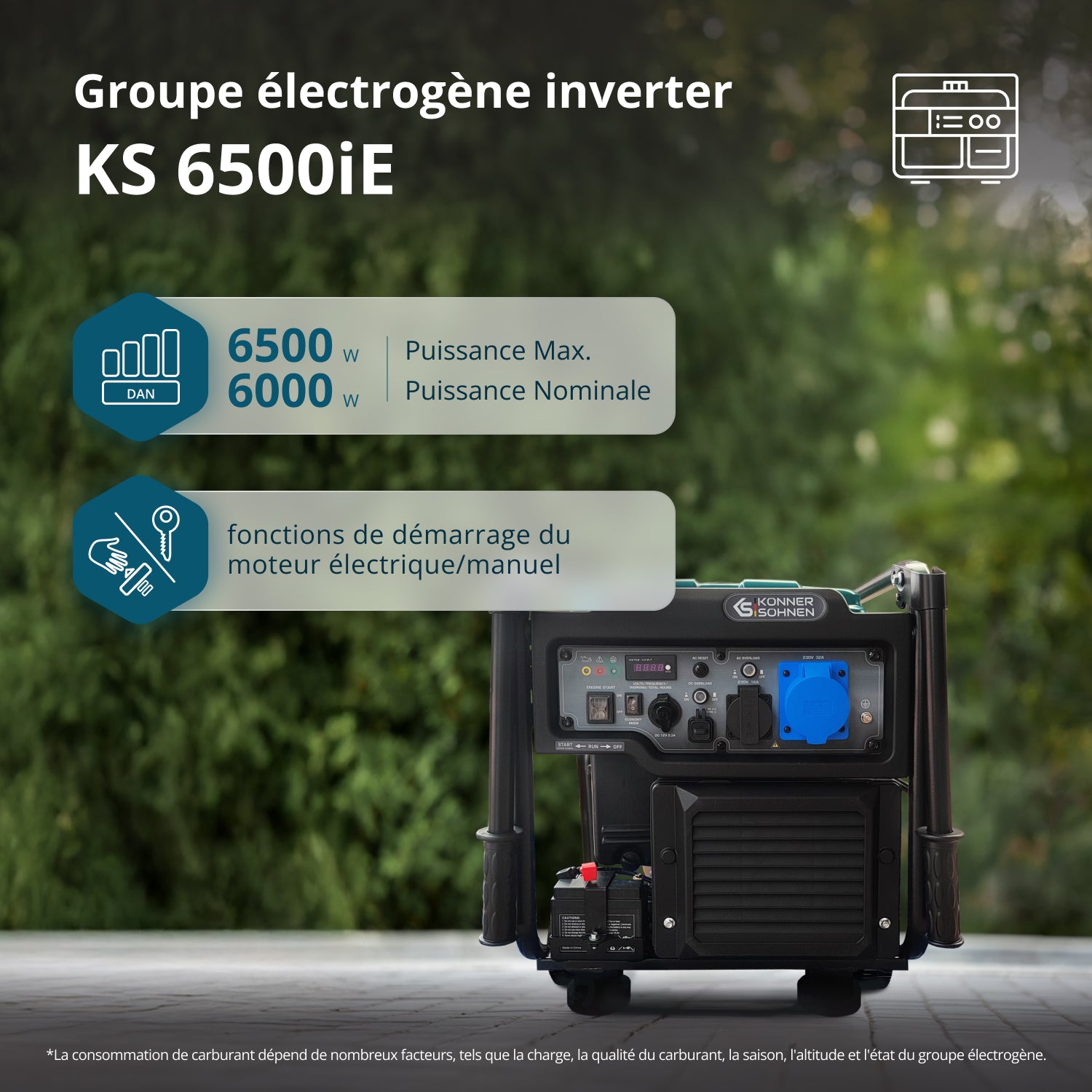 Groupe électrogène inverter KS 6500iE