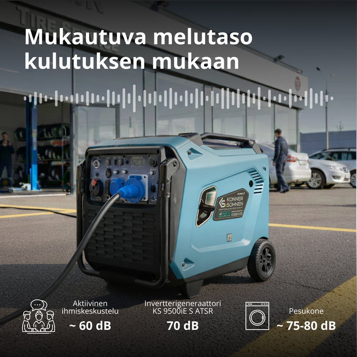 Inverterigeneraattori KS 9500iE S ATSR