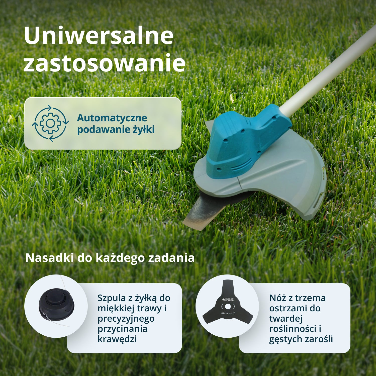 Bezprzewodowa wykaszarka i podkaszarka KS BCT-20V (Odnowiony – stan idealny)