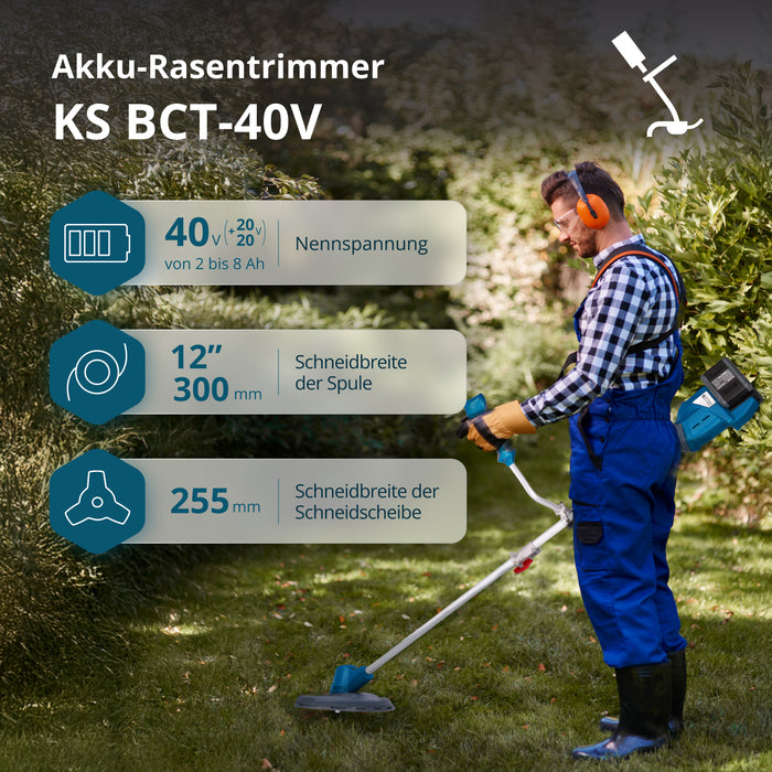 Aktion Rasenpflege-Set KS 43LM-BCT40V-SET