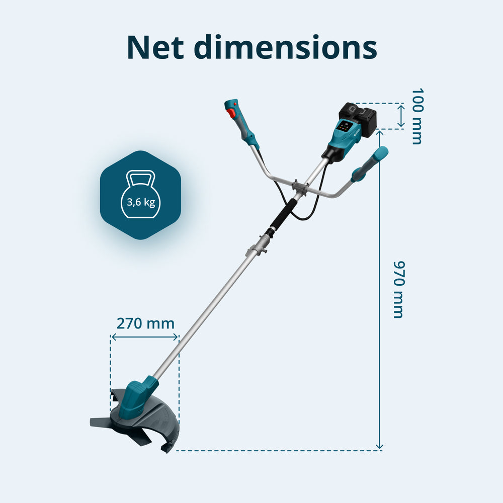 Trådlös grästrimmer och kantklippare KS BCT-40V