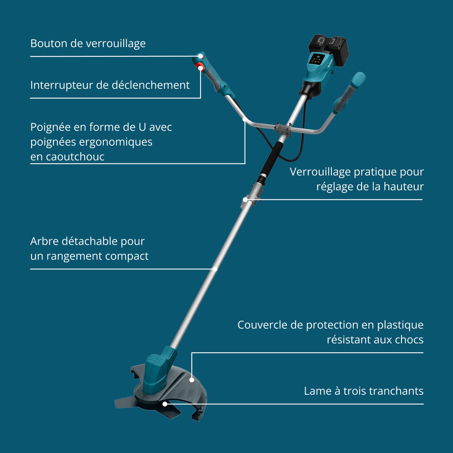 Taille-bordures de jardin sur batterie KS BCT-40V (Reconditionné Excellent)