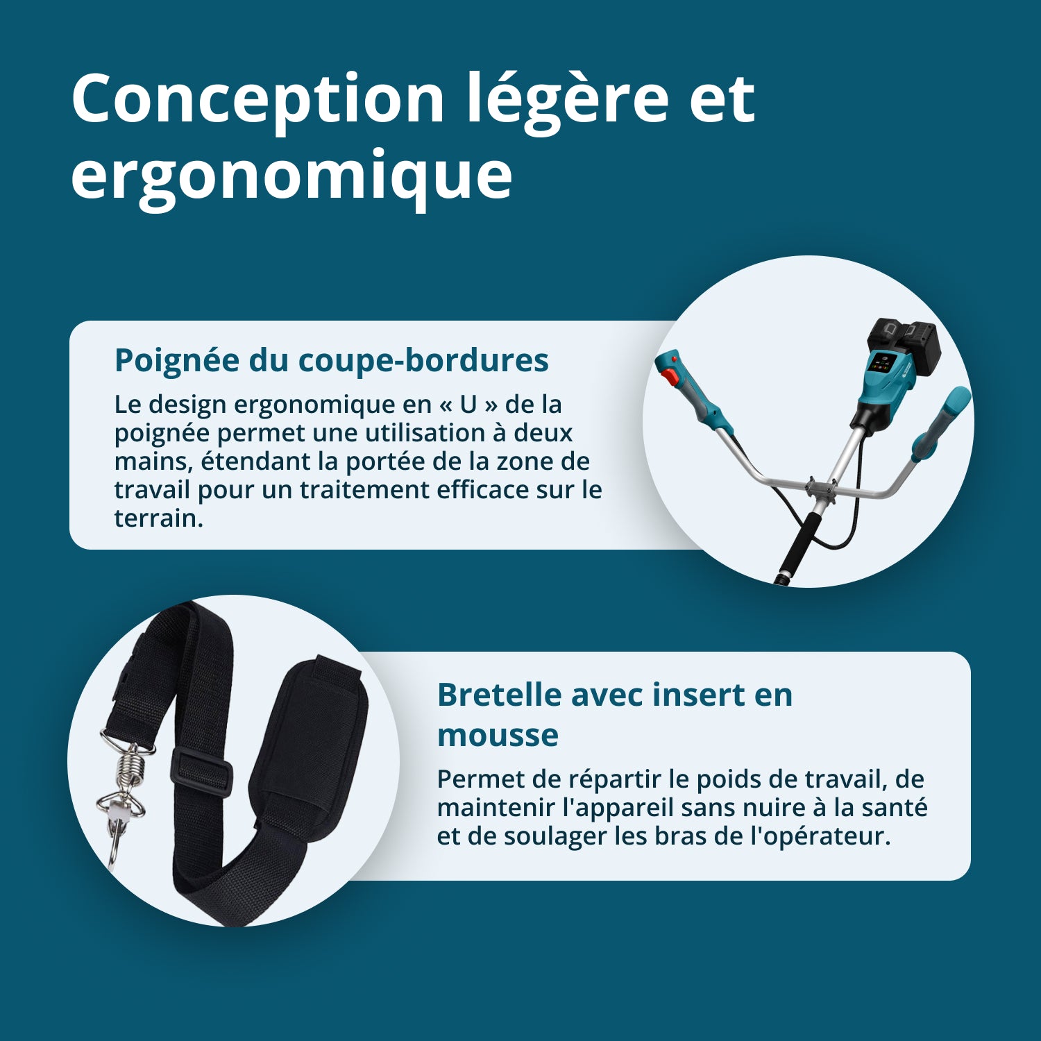 Taille-bordures de jardin sur batterie KS BCT-40V (Reconditionné Excellent)