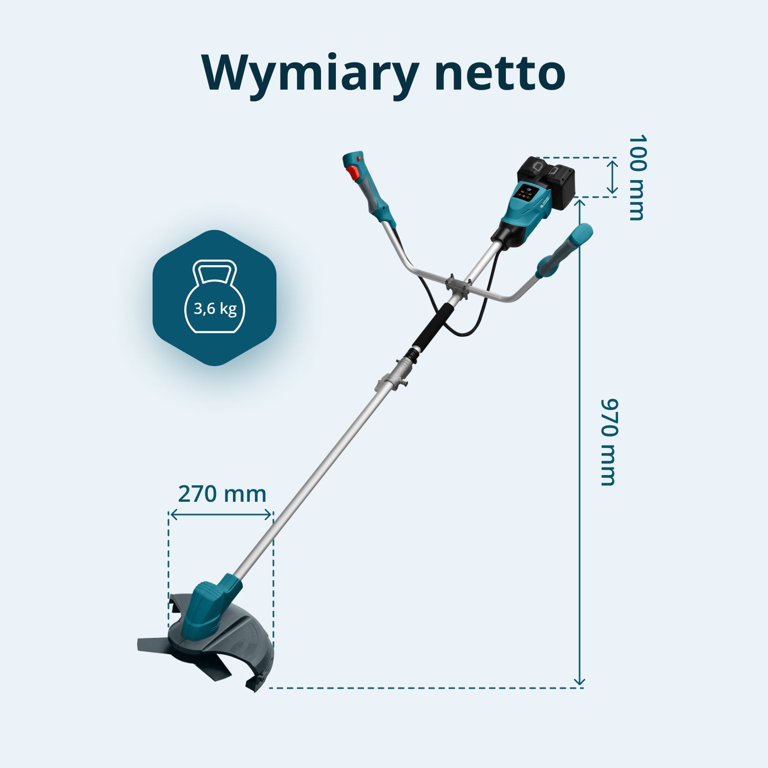 Bezprzewodowa wykaszarka i podkaszarka KS BCT-40V (Odnowiony – stan idealny)