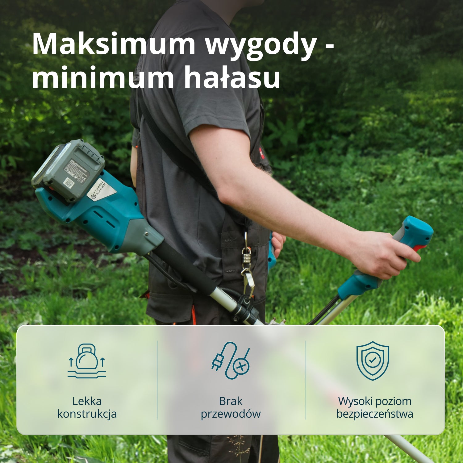 Bezprzewodowa wykaszarka i podkaszarka KS BCT-40V (Odnowiony – stan idealny)