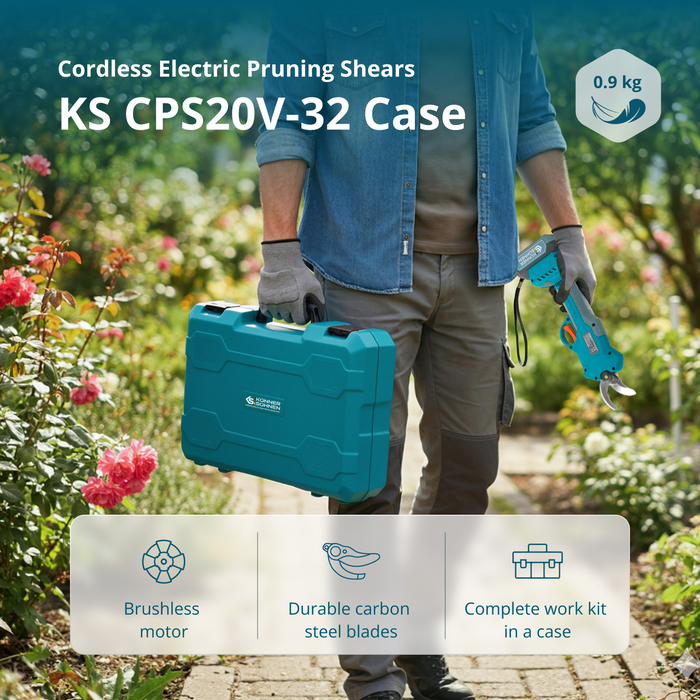 Cordless Electric Pruning Shears KS CPS20V-32 CASE PLUS