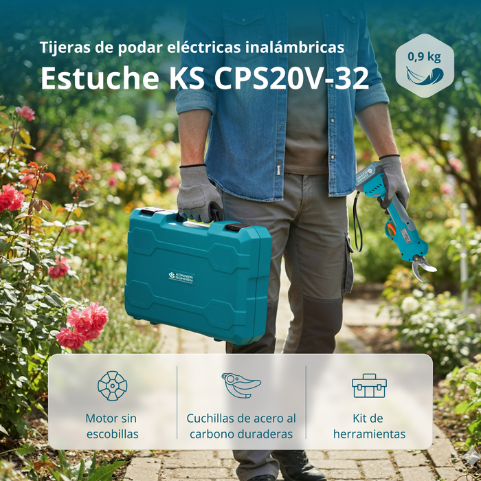 Bežične električne makaze za orezivanje KS CPS20V-32 Case