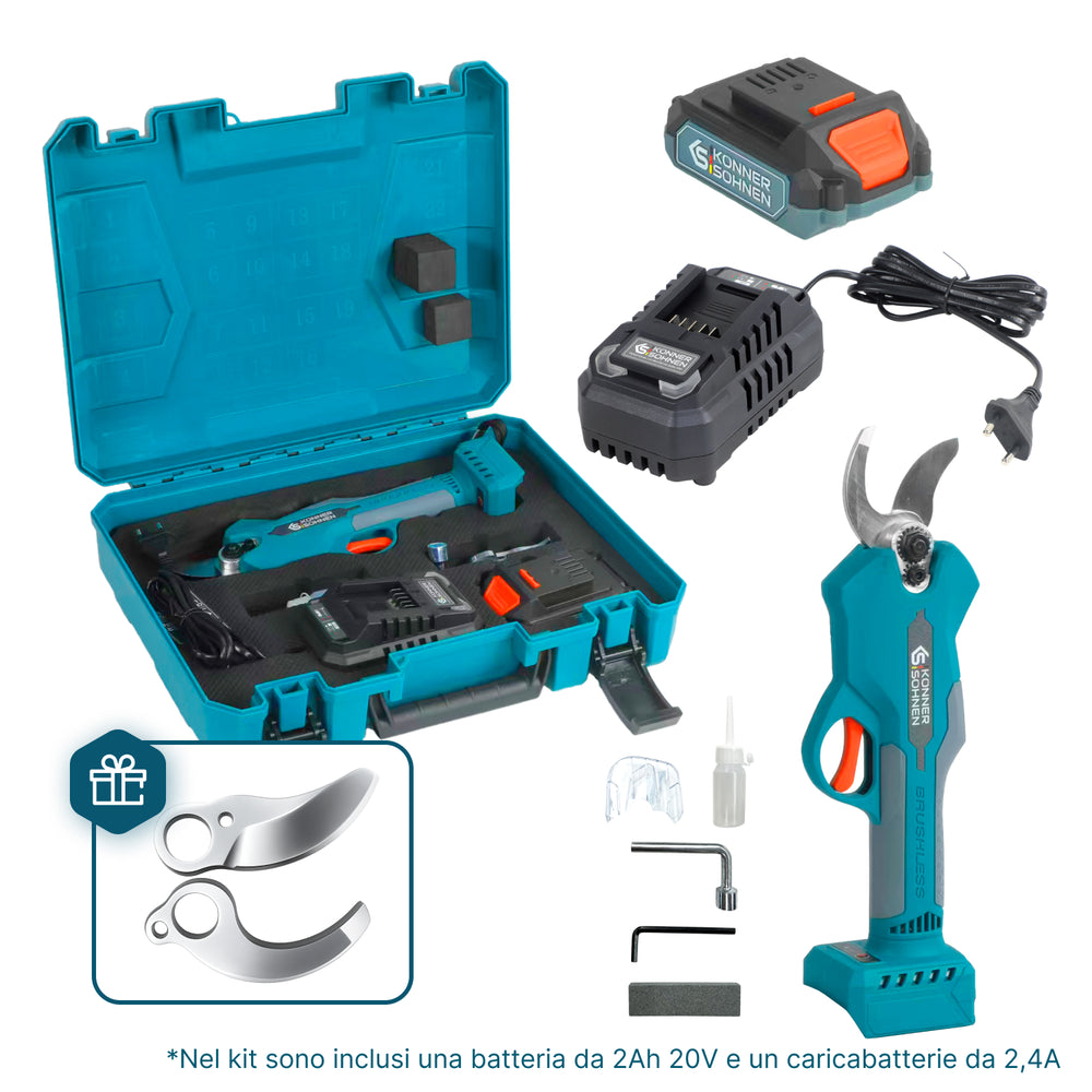 Cesoie Elettriche Senza Fili KS CPS20V-32 CASE PLUS
