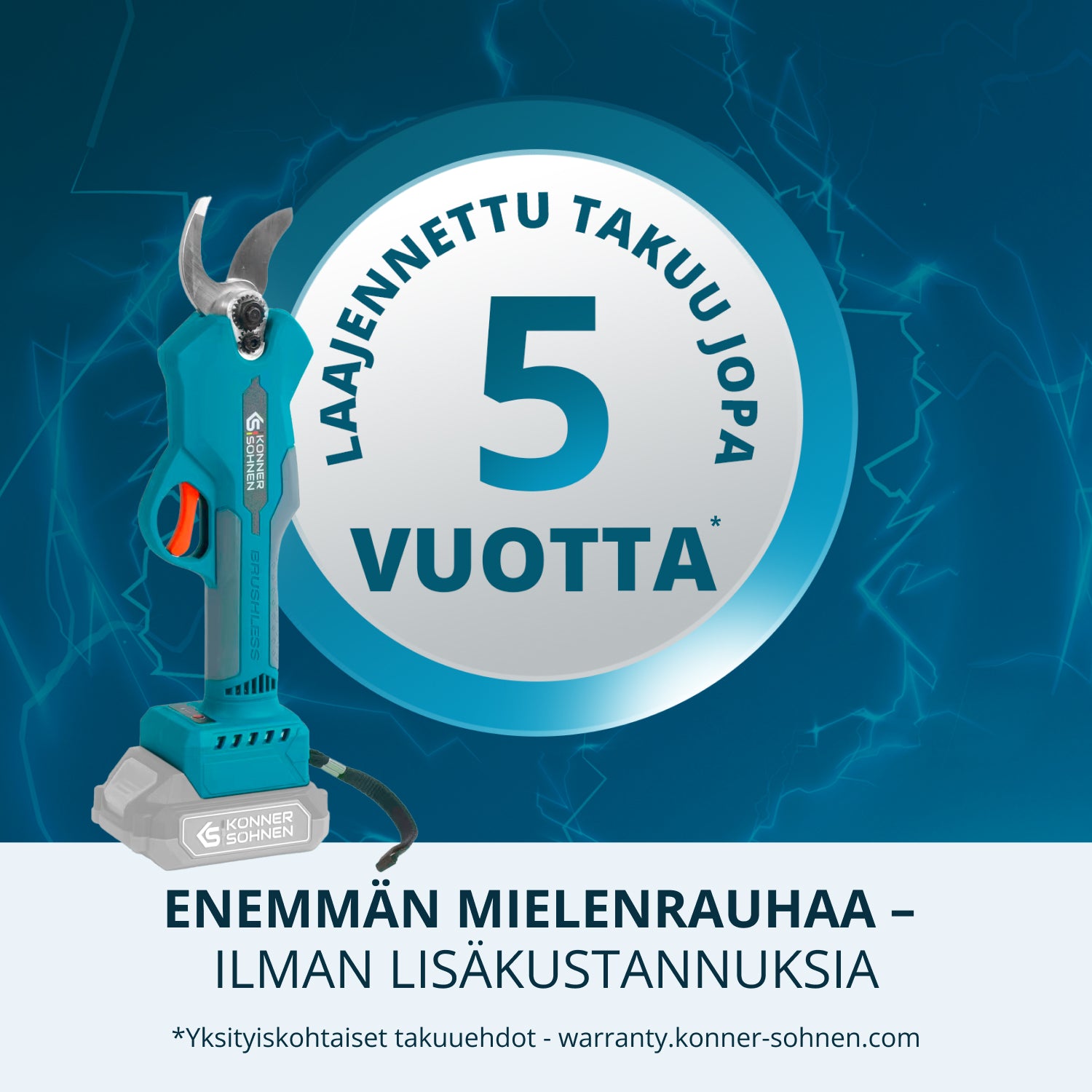 Johdottomat sähköiset oksasakset KS CPS20V-32