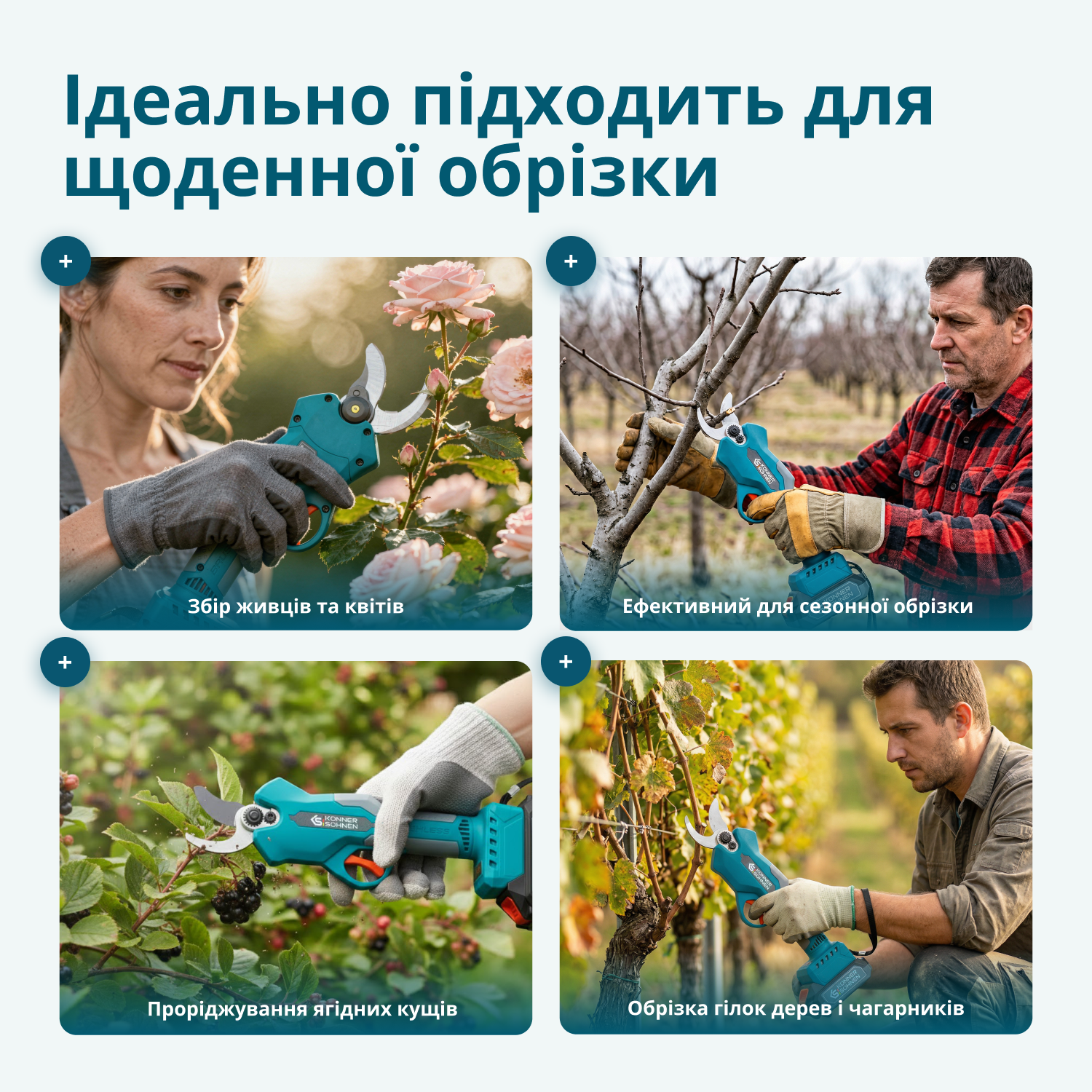 Акумуляторний секатор KS CPS20V-32 Case