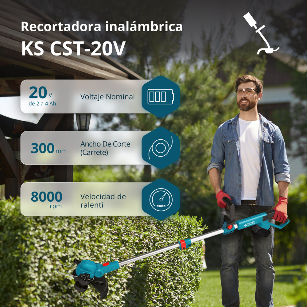Akkumulátoros trimmer KS CST-20V