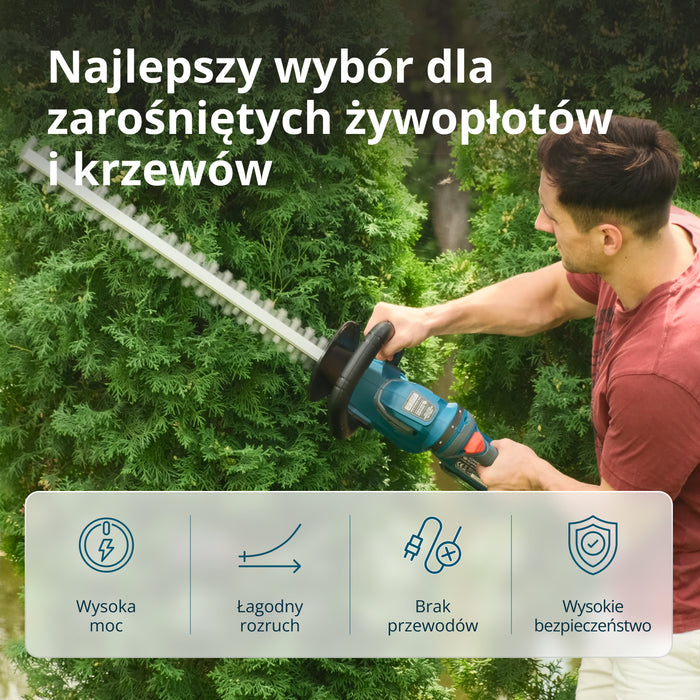 Bezprzewodowy sekator do żywopłotu KS HT-20V