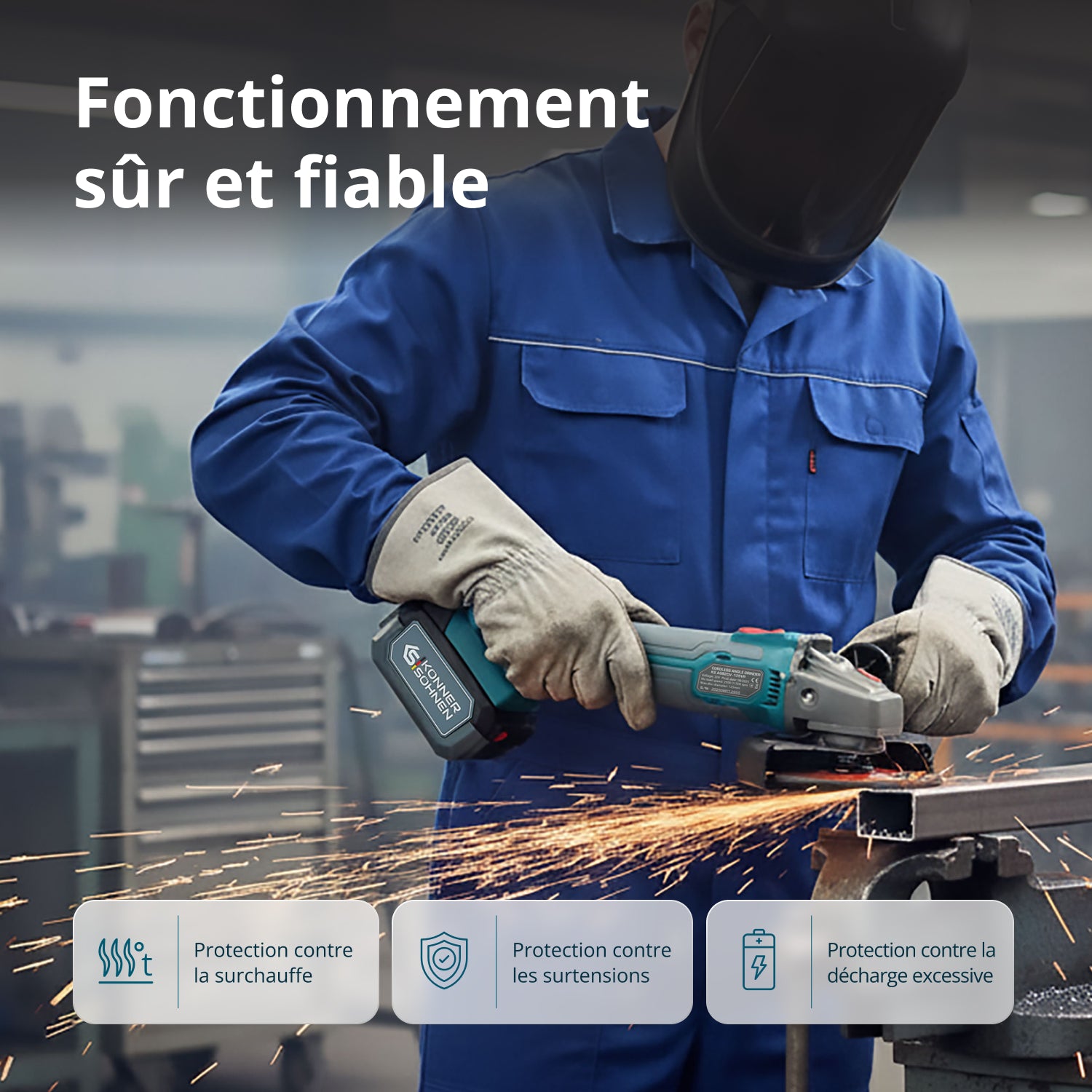 Kit d’Outils Sans Fil KS IDAGB 20V SET 1 