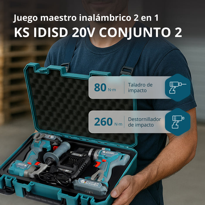 Безжичен майсторски комплект 2в1 KS IDISD 20V SET 2