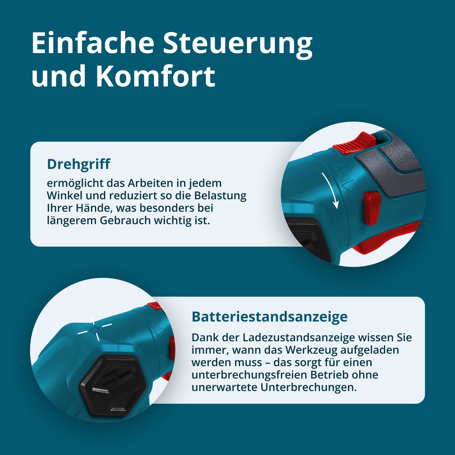 Akku-Grasschere und Heckenschere 2 in 1 KS SHT-8V