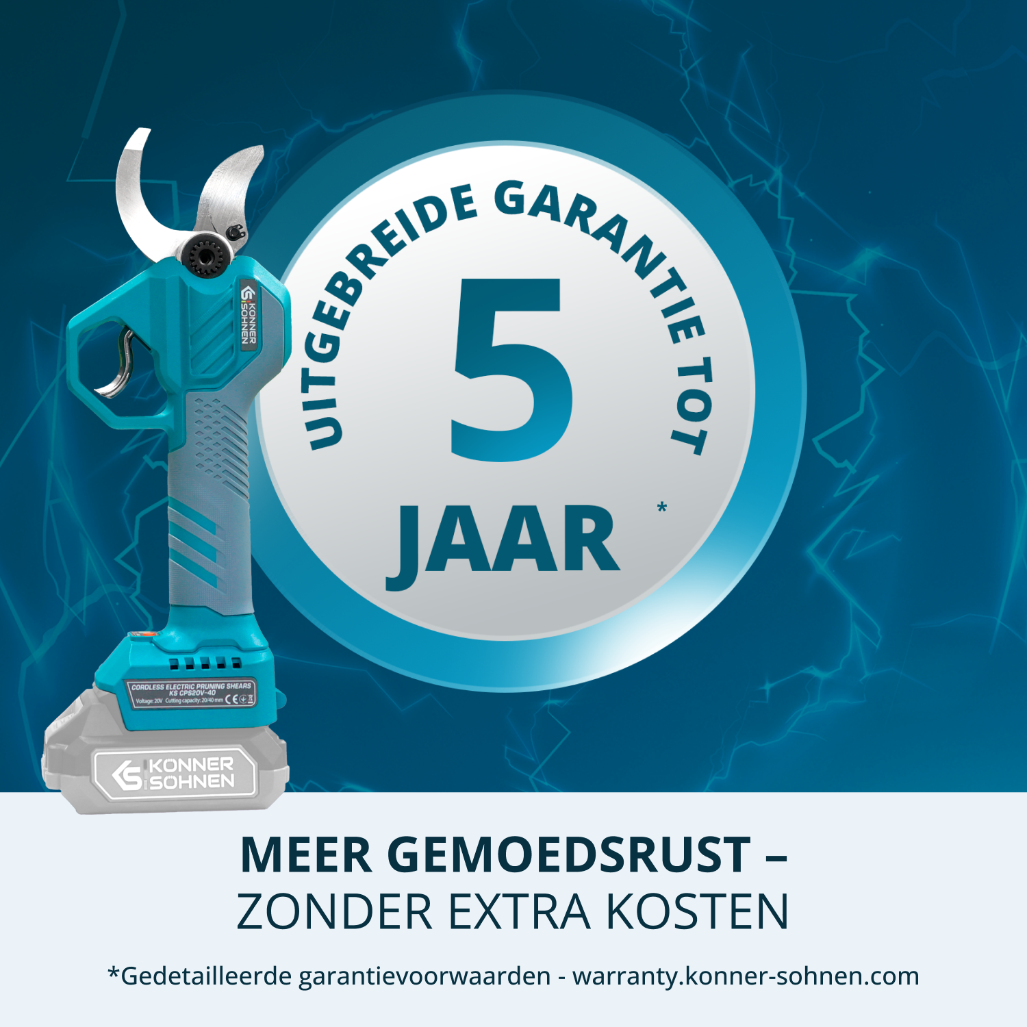 Snoerloze Elektrische Snoeischaar KS CPS20V-40 Case