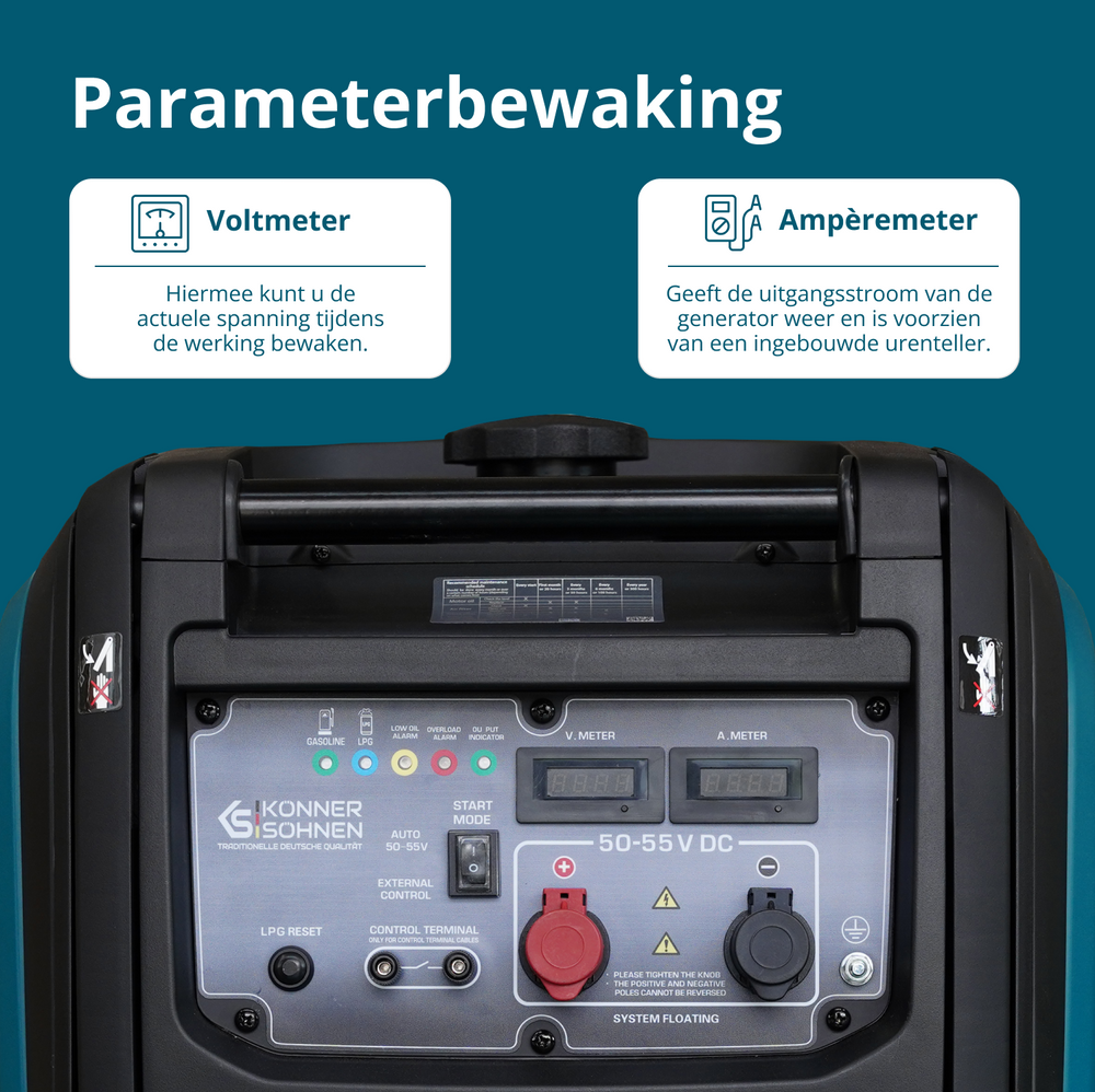 KS 48VGS-DC Gelijkstroomgenerator, versie 50–55V