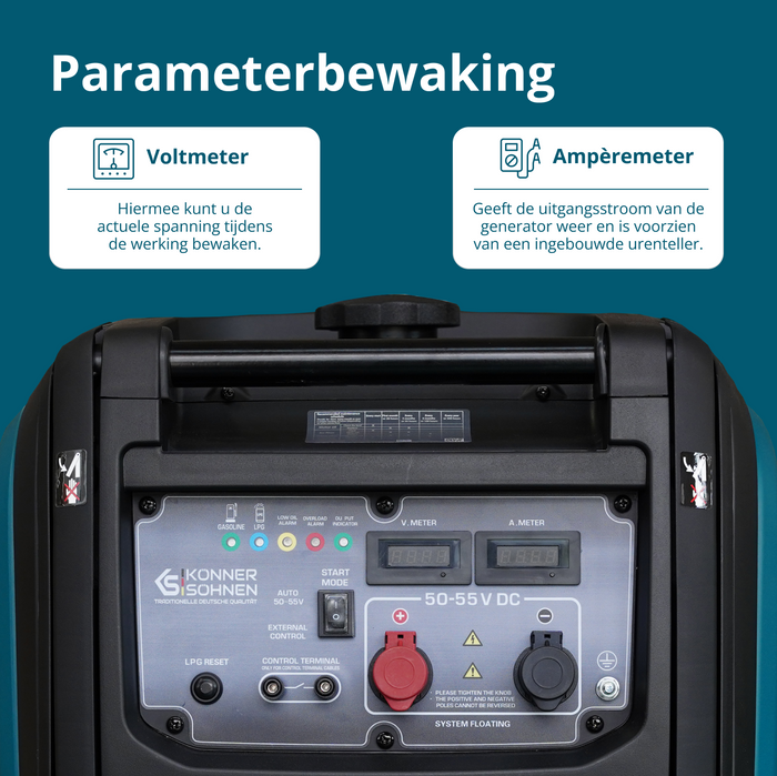 KS 48VGS-DC Gelijkstroomgenerator, versie 50–55V