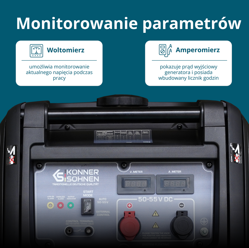 Generator prądu stałego KS 48VS-DC, wersja 50–55V