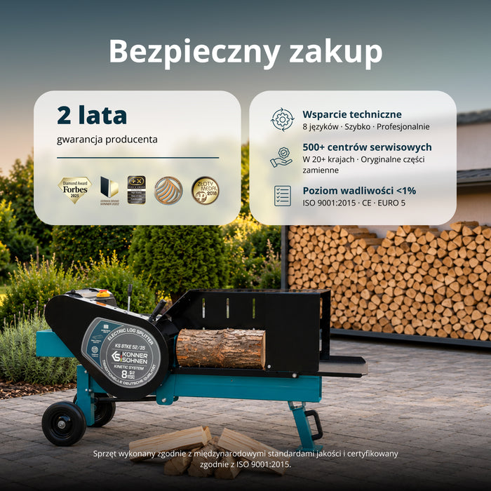 Elektryczna łuparka do drewna KS 8TKE 52/35