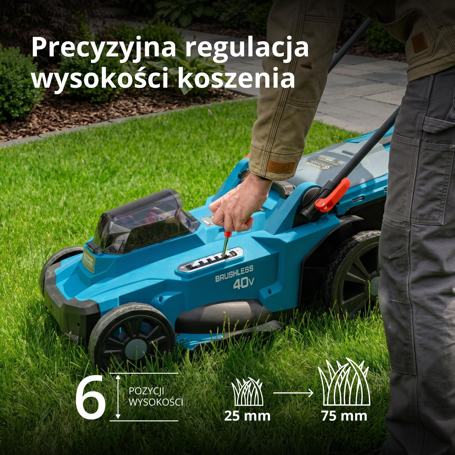 Zestaw promocyjny do pielęgnacji trawnika KS 43LM-BCT40V-SET