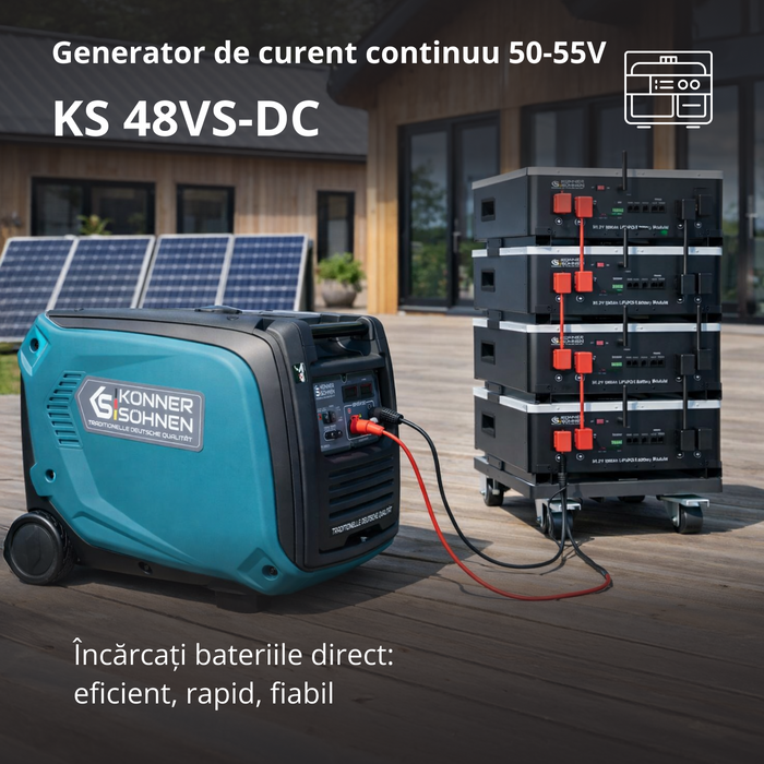 Generator de curent continuu KS 48VS-DC, versiunea 50–55V