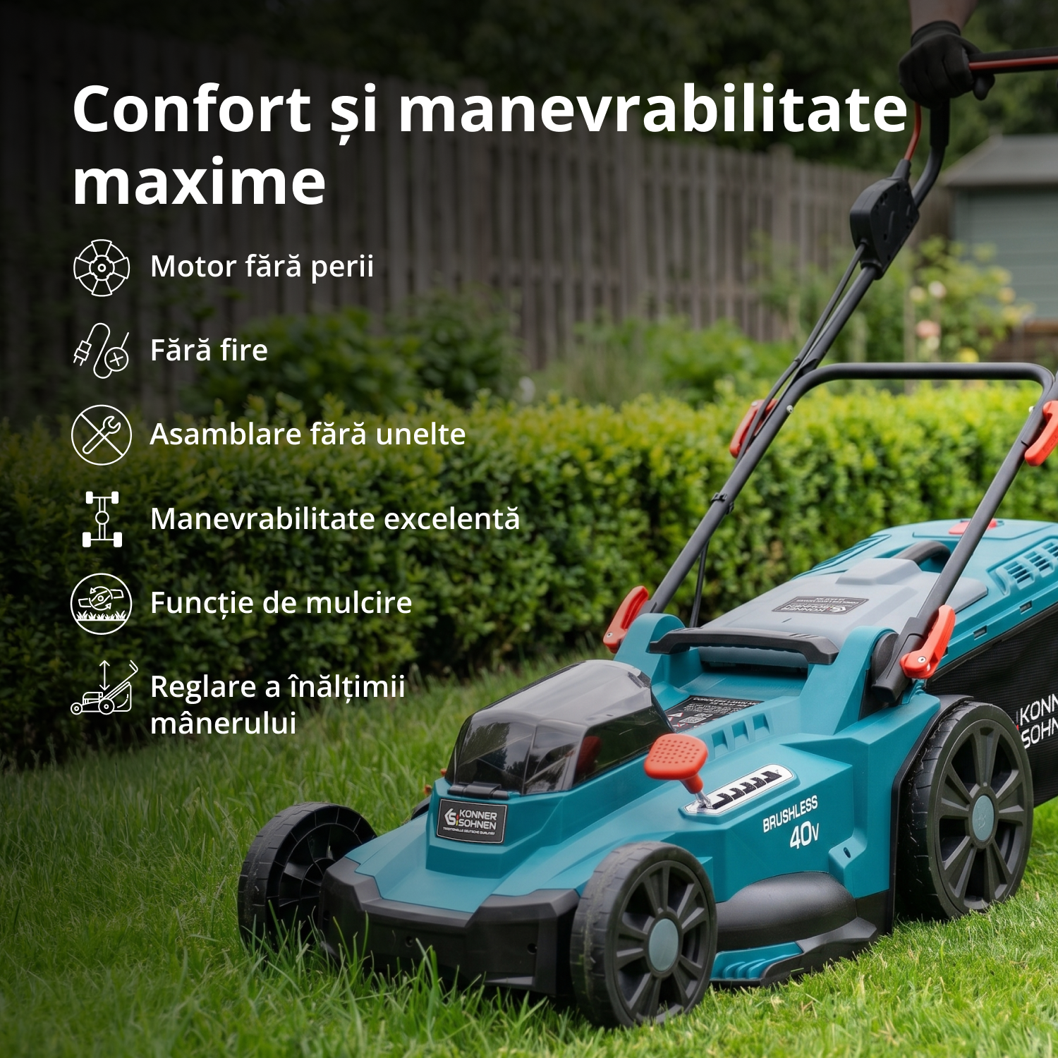 Mașină de tuns iarba cu acumulator KS 43LM-40V