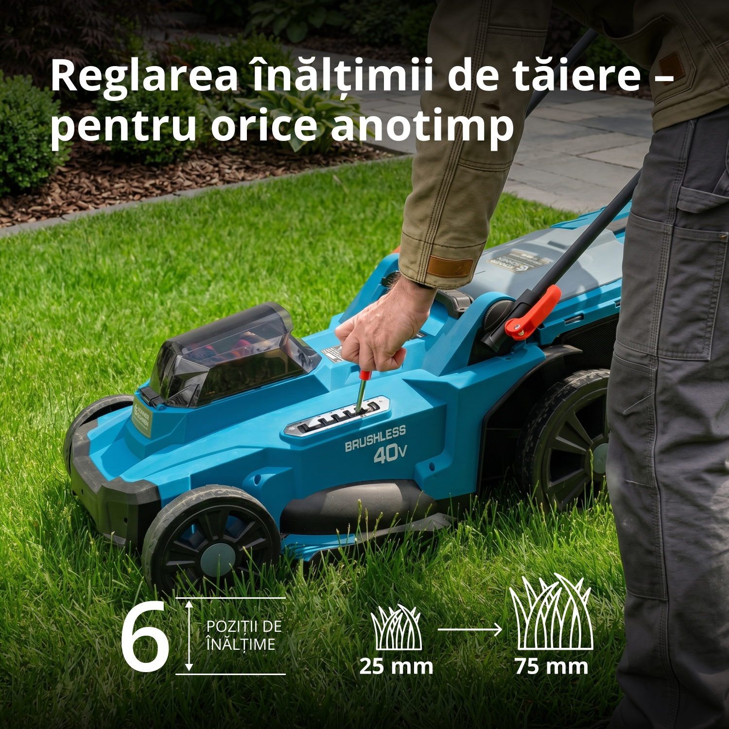 Mașină de tuns iarba cu acumulator KS 43LM-40V