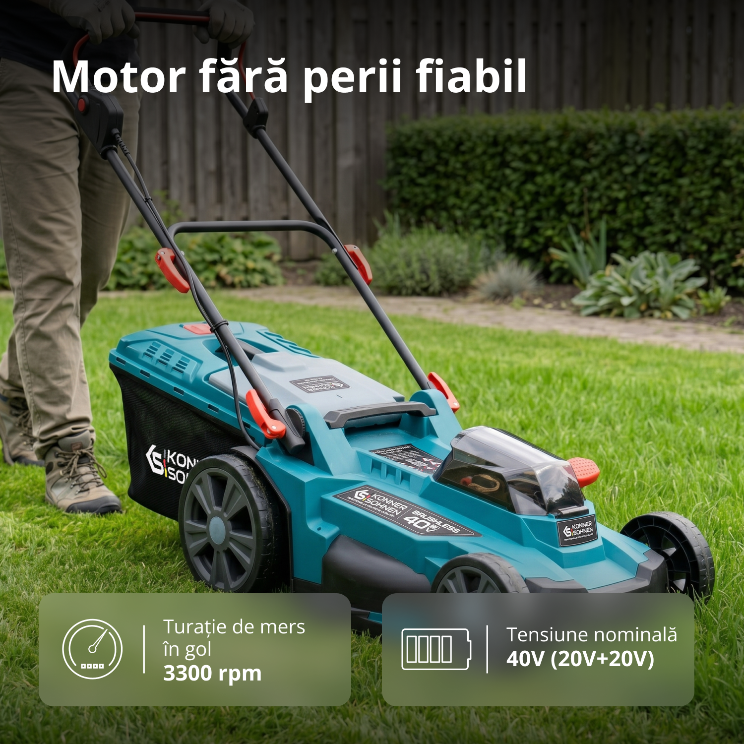 Mașină de tuns iarba cu acumulator KS 43LM-40V
