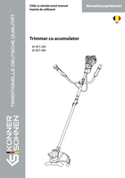 Trimmer cu acumulator KS BCT-20V, KS BCT-40V