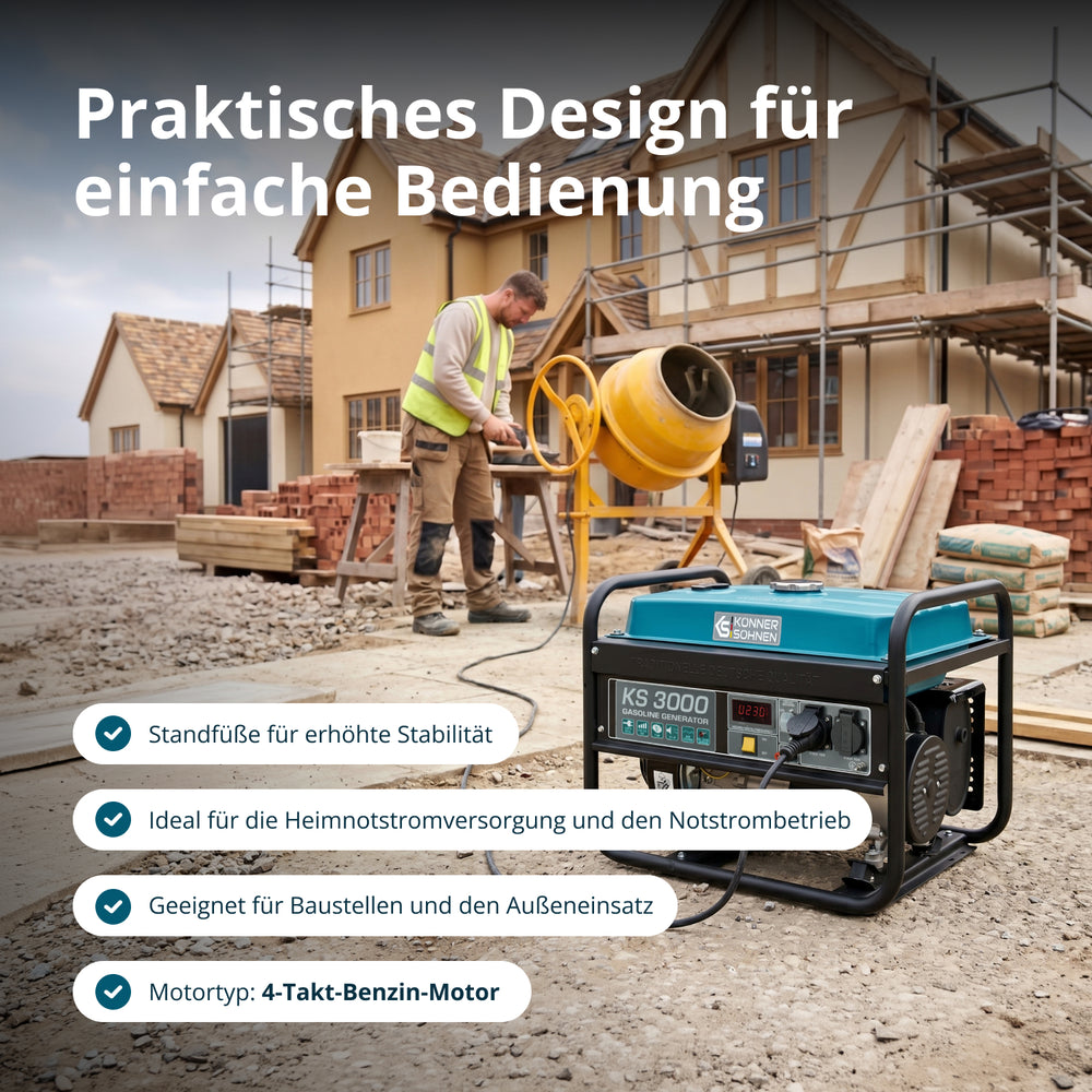 Benzin-Generator "Könner & Söhnen" KS 3000