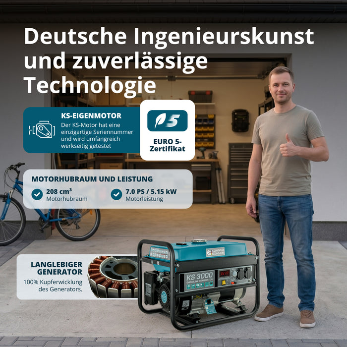 Benzin-Generator "Könner & Söhnen" KS 3000