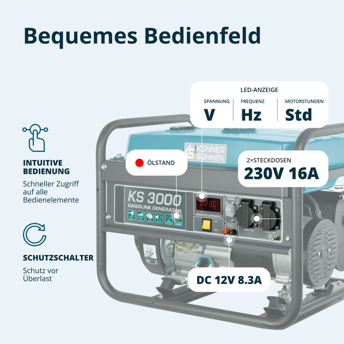 Benzin-Generator "Könner & Söhnen" KS 3000