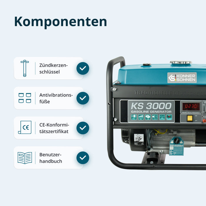 Benzin-Generator "Könner & Söhnen" KS 3000