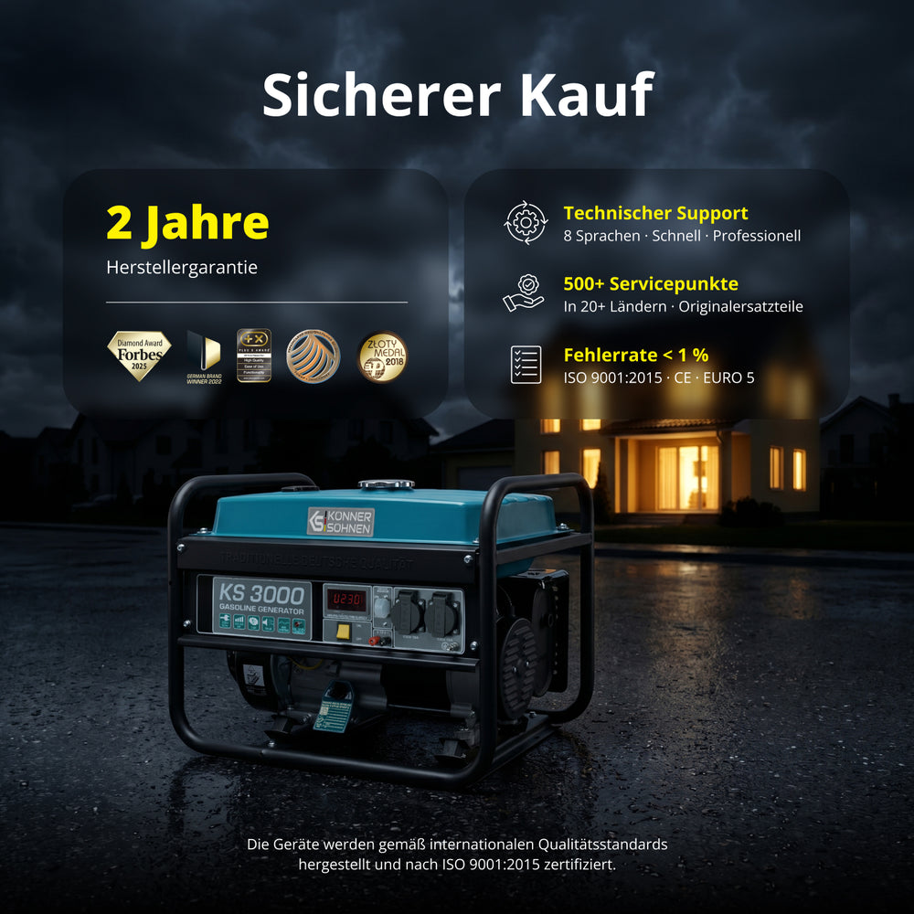 Benzin-Generator "Könner & Söhnen" KS 3000