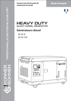 Groupes électrogènes diesel KS 16-1/3E, KS 16-1E
