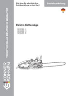 Elektro-Kettensäge KS CS1800-14, KS CS2200-16, KS CS2400-18