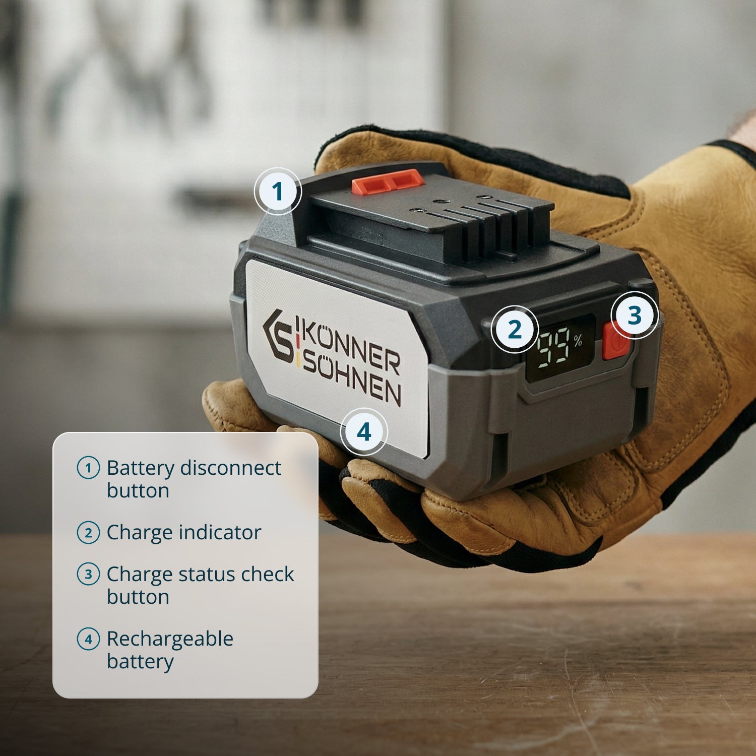 20V Lithium battery KS 20V4-1