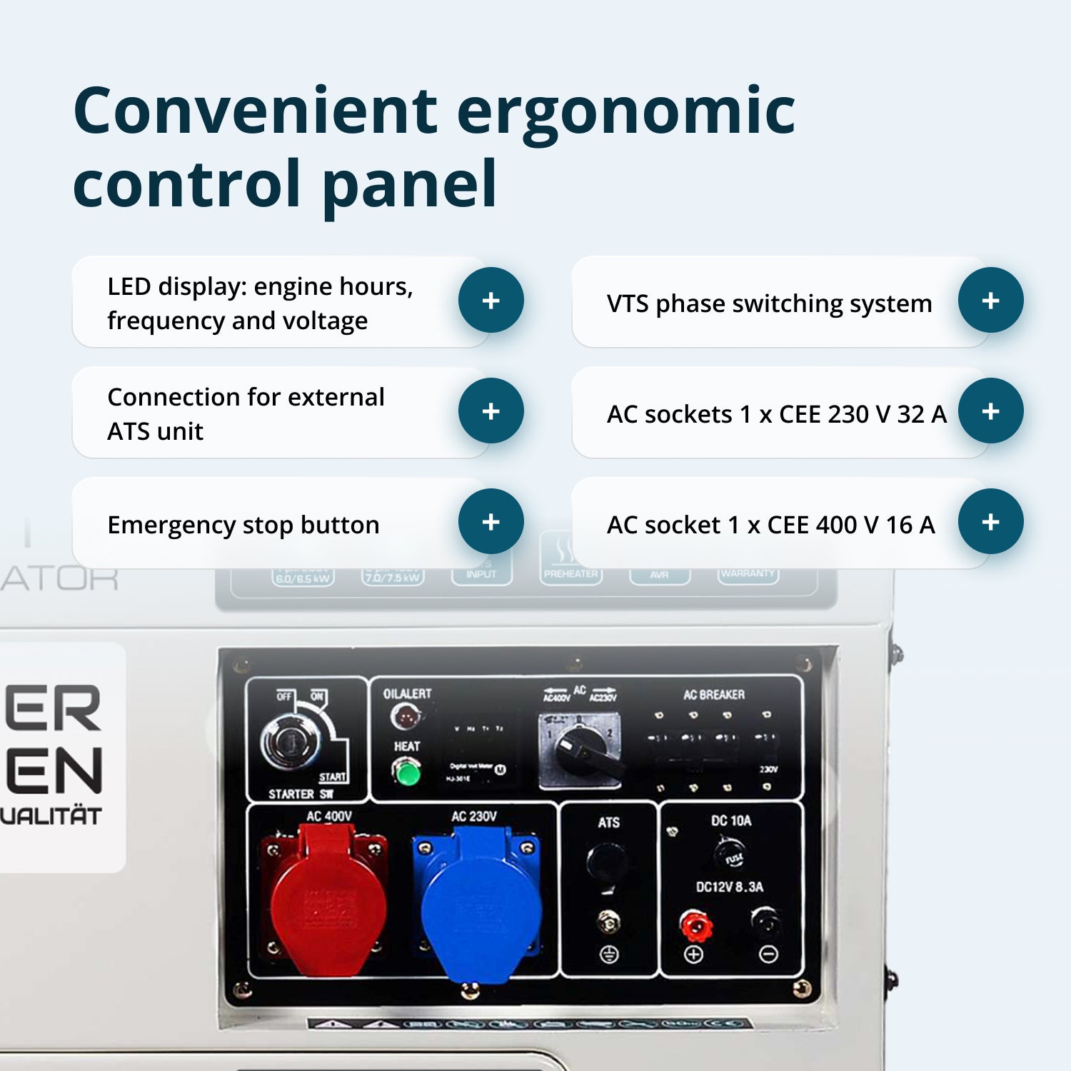 Diesel generator "Könner & Söhnen" KS 9200HDES-1/3 ATSR (EURO V)