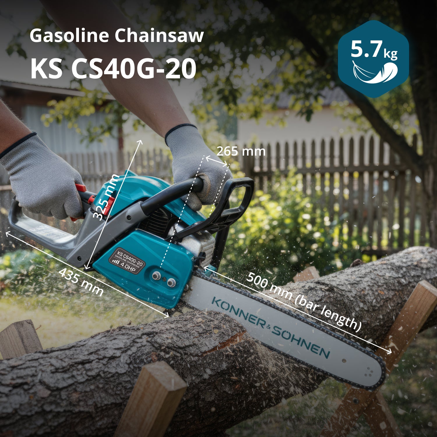 Gasoline chainsaw KS CS40G-20
