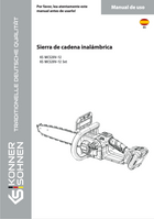 Akumulatorska lančana testera KS MCS20V-12, KS MCS20V-12 Set