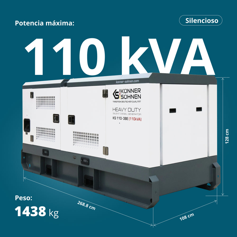 Tre-faset dieselkraftværk KS 110-3BE