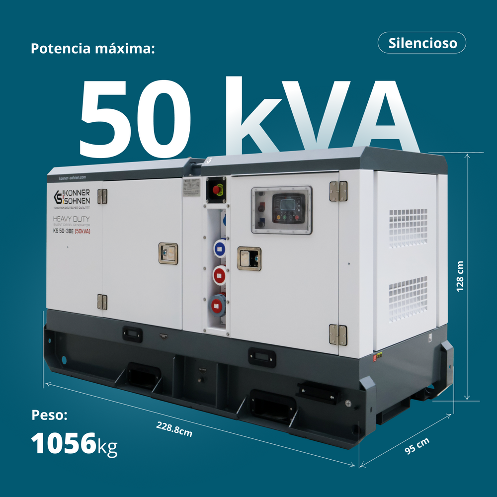 Tre-faset dieselkraftværk KS 50-3BE