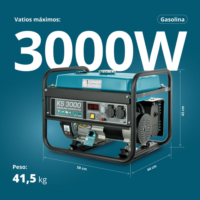 Benzingenerátor „Könner & Söhnen” KS 3000