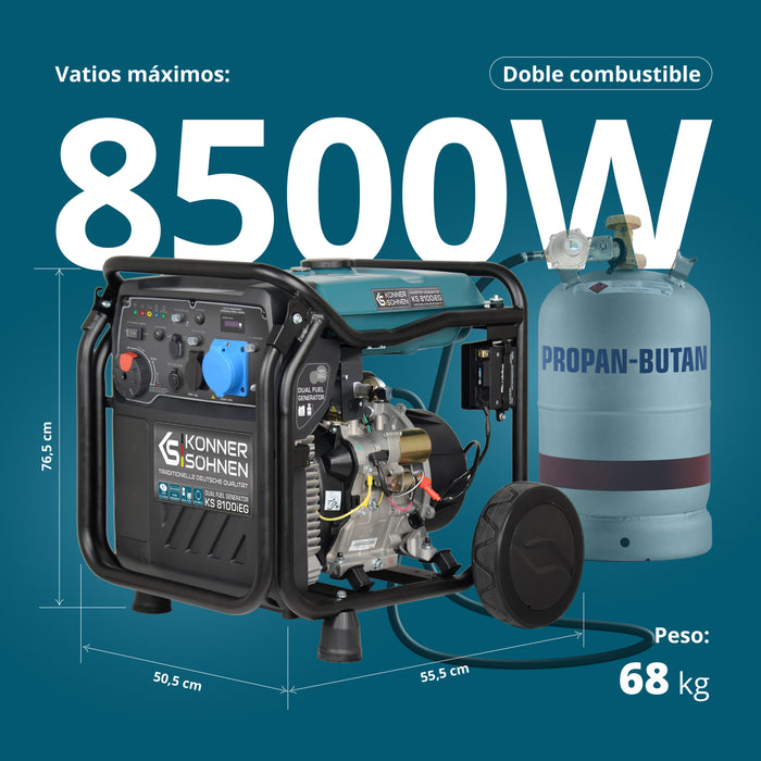LPG/benzinski invertorski generator KS 8100iEG