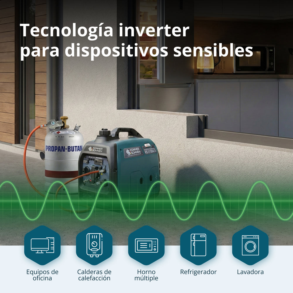 LPG/bensin invertergenerator KS 3100iG S