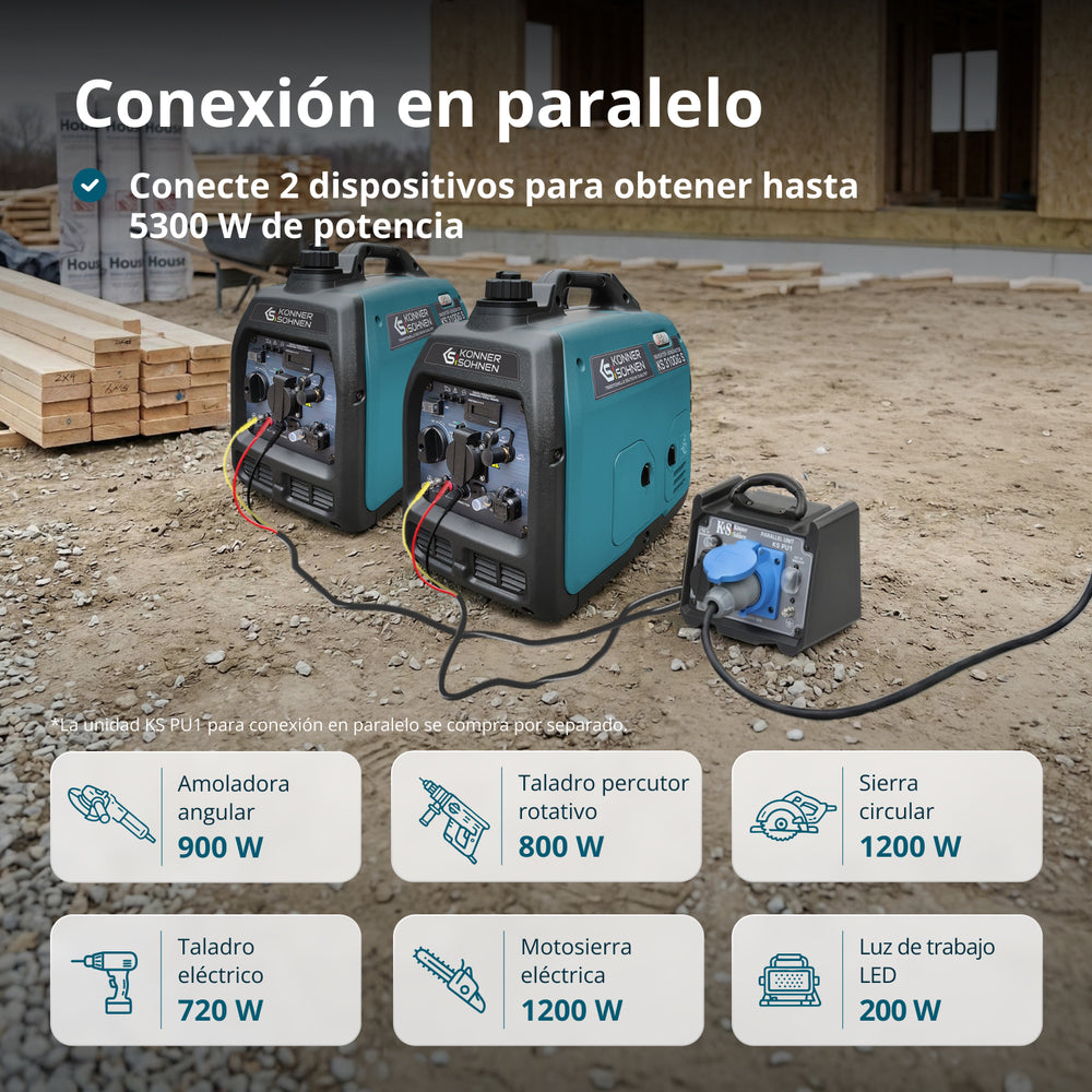 LPG/bensin invertergenerator KS 3100iG S