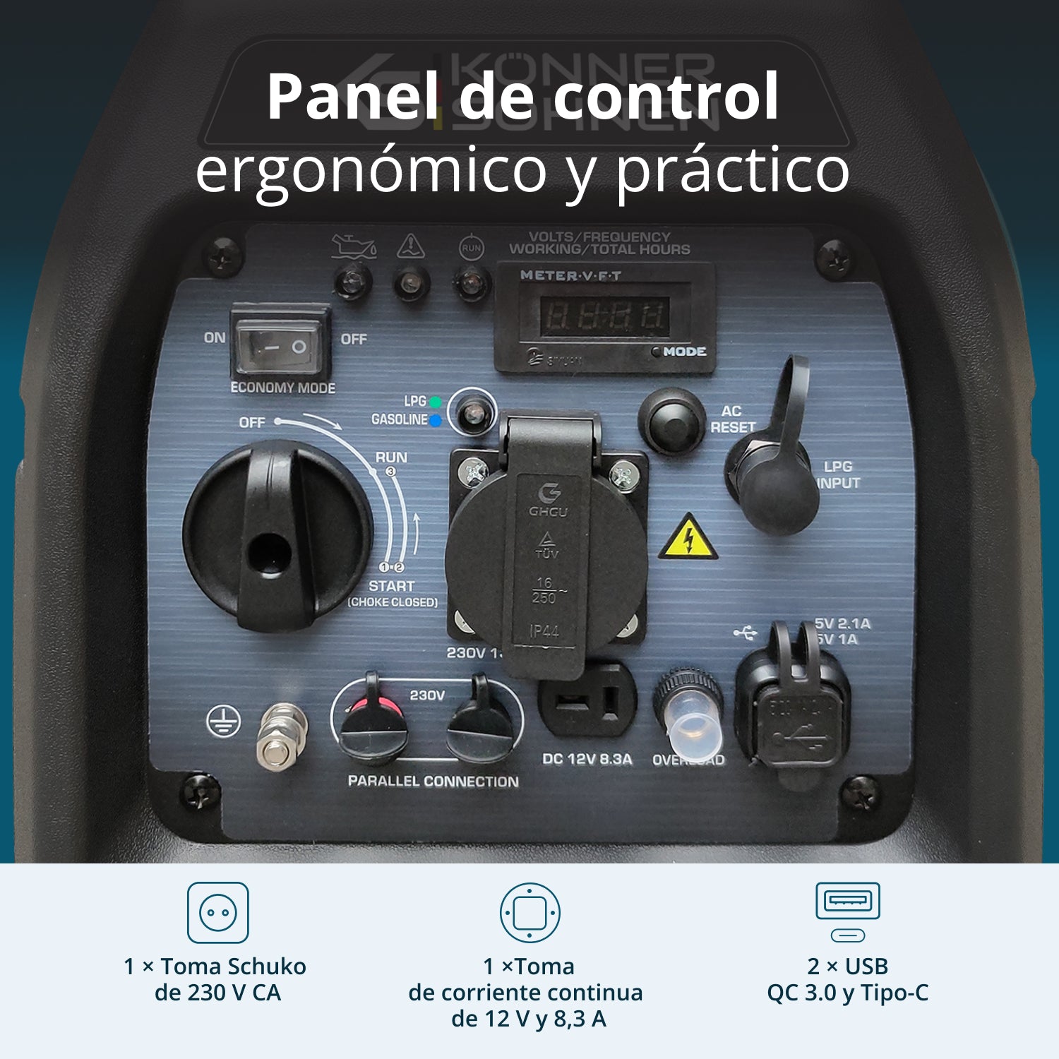 LPG/benzin inverter generator KS 3100iG S