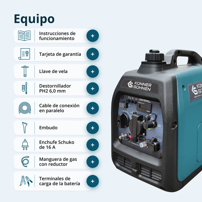LPG/bensin invertergenerator KS 3100iG S